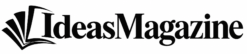 IdeasMagazine logo – black and white magazine icon